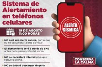 Prueba del nuevo Sistema de Alertamiento en Teléfonos Celulares