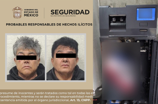 Los detenidos, identificados como Gustavo “N” y Ricardo “N”, fueron puestos a disposición del Ministerio Público tras el intento de robo en la caseta Peñón–Texcoco.