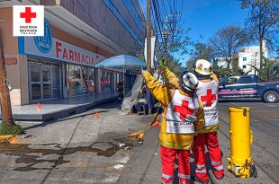 La Cruz Roja atendió la emergencia con dos unidades médicas y una de rescate.