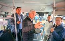 Banderazo a unidades de transporte público con cámaras y botones de pánico