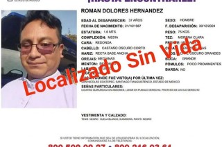 El docente fue visto por última vez el pasado 30 de diciembre de 2024 en la comunidad de San Nicolás Coatepec.