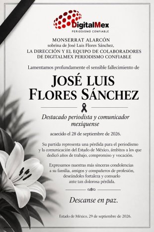 Esquela José Luis Flores Sánchez