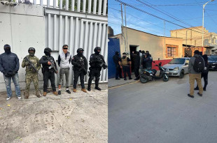 Los uniformados desplegaron un discreto operativo en la calle Fray Francisco Tembleque número 17, en la zona centro del municipio, donde se localizó un inmueble señalado como posible casa de seguridad.