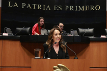 Cristina Ruiz, Senadora del PRI impulsa reforma tras muerte de 14 personas en Oaxaca.