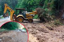 Trabajos de limpieza ante los recurrentes deslaves