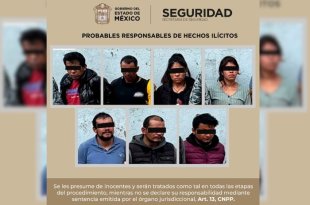Elementos de la SSEM y la Guardia Nacional detuvieron a siete personas.